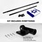 G128 Combo Pack: 6 Feet Tangle Free Spinning Flagpole (Black) Israel Israeli Flag 3x5 ft Printed 150D Brass Grommets (Flag Included) Aluminum Flag Pole